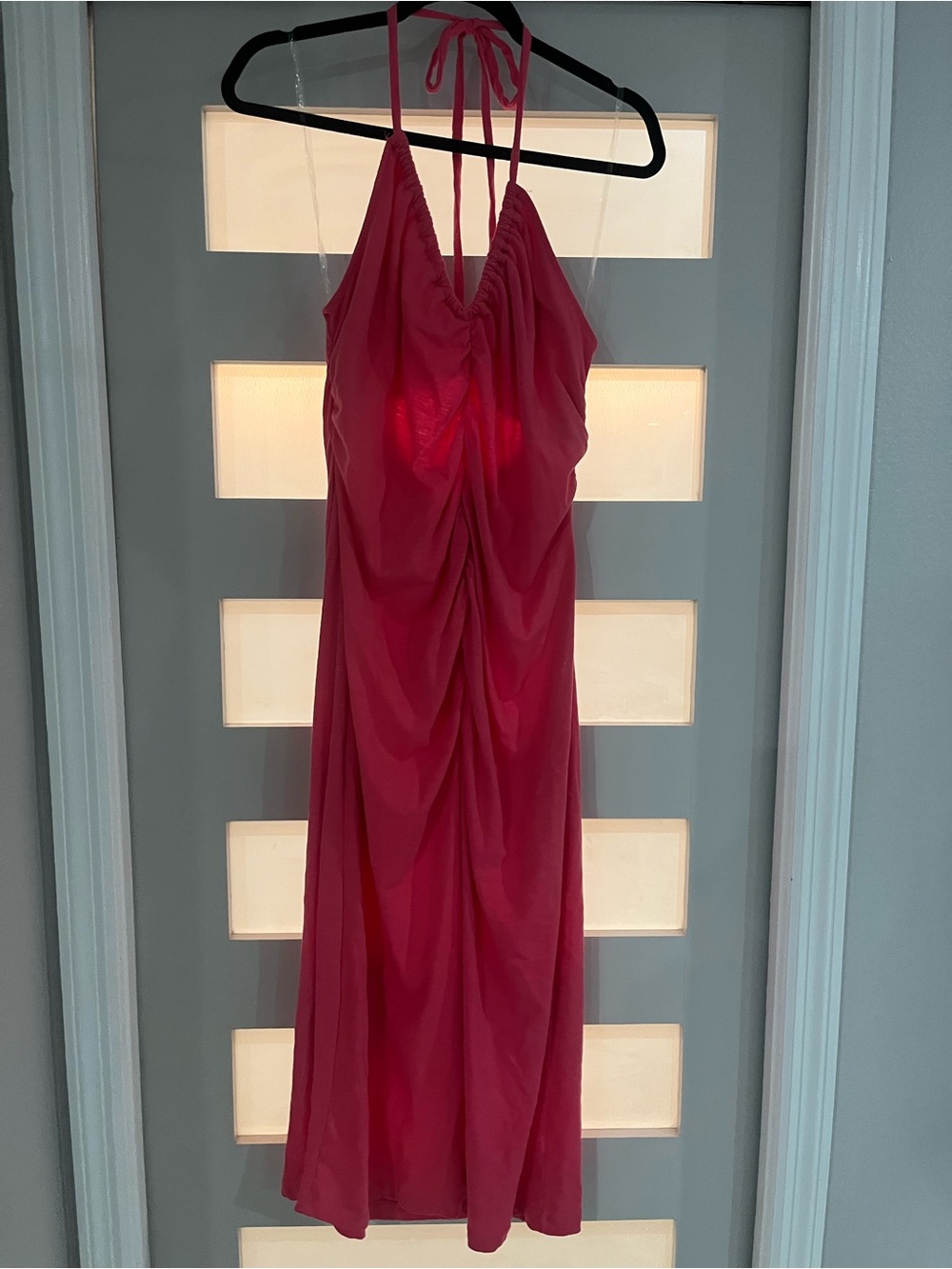 Universal Thread Hot Pink Halter Maxi Dress